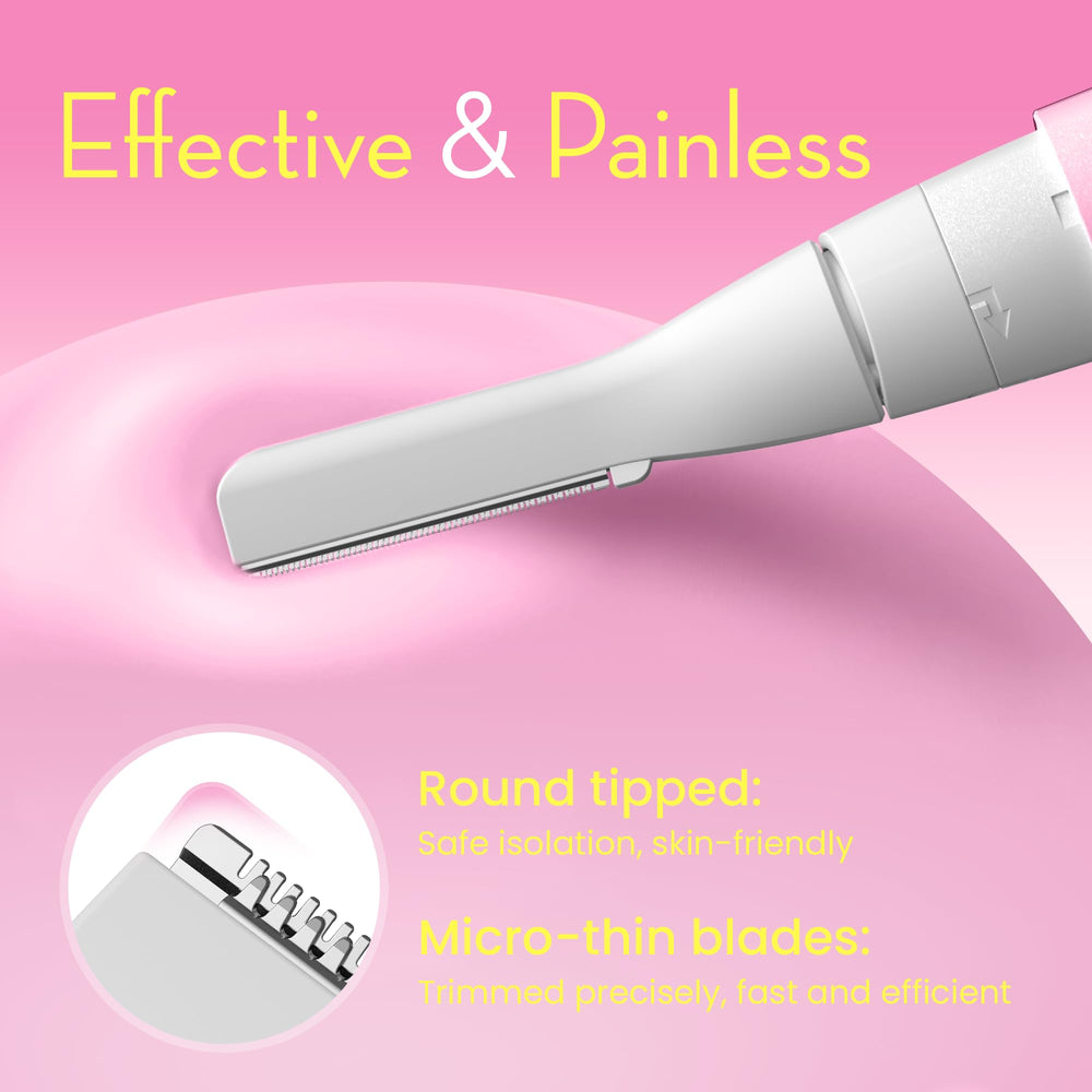 OLOV Slim Facial Hair Removal trimmer head designed for precise contouring and natural curves.
