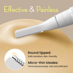 OLOV slim pivoting head close-up showing contour-following trimming