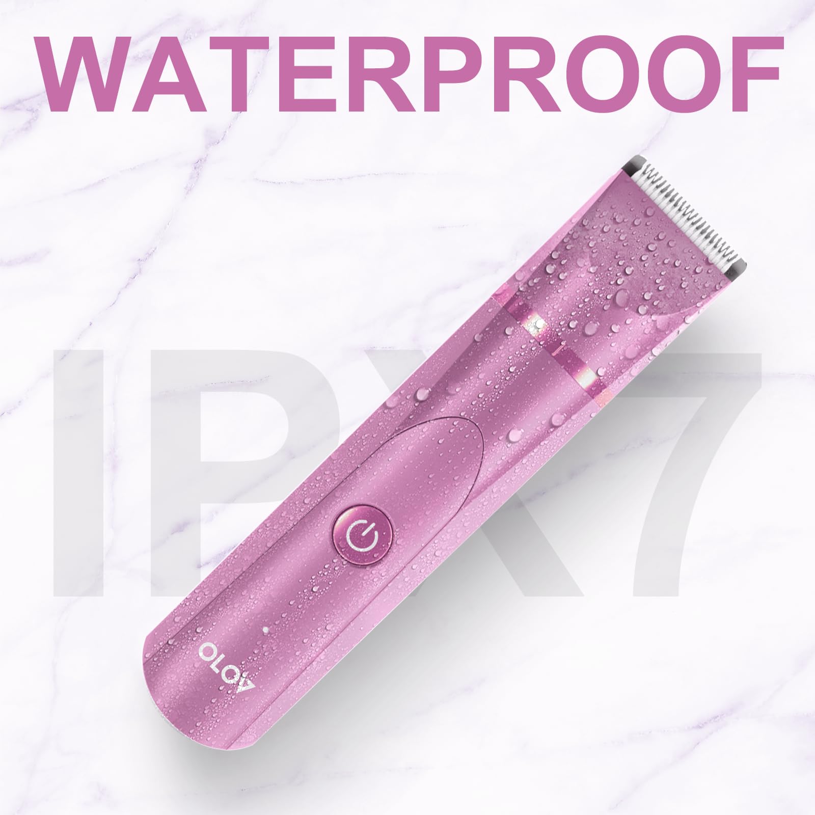 OLOV wet/dry use enables versatile grooming in any bathroom