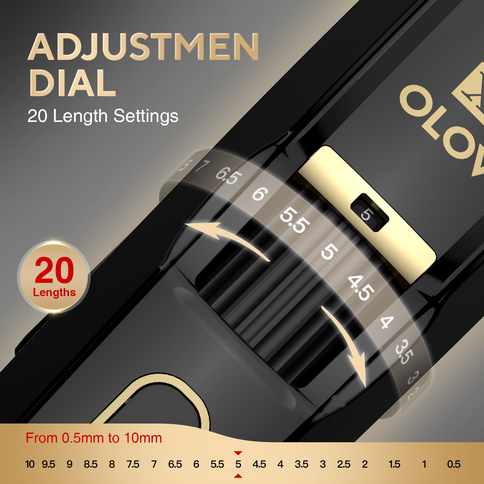 OLOV X stainless steel blades deliver smooth cuts with irritation-free results.