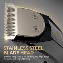 OLOV X USB recharge dock keeps your trimmer powered and ready.