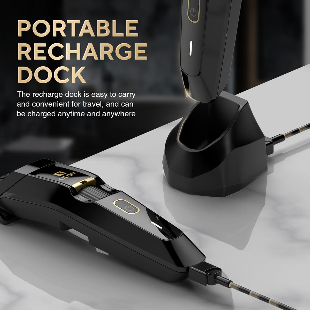 OLOV X wet/dry use enables shower trimming and easy cleanup.