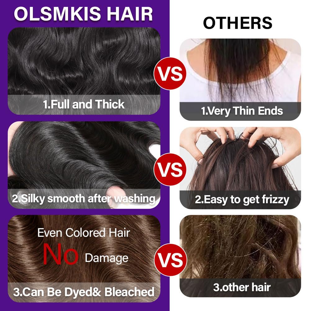 Olsmkis odorless unprocessed hair ready for styling