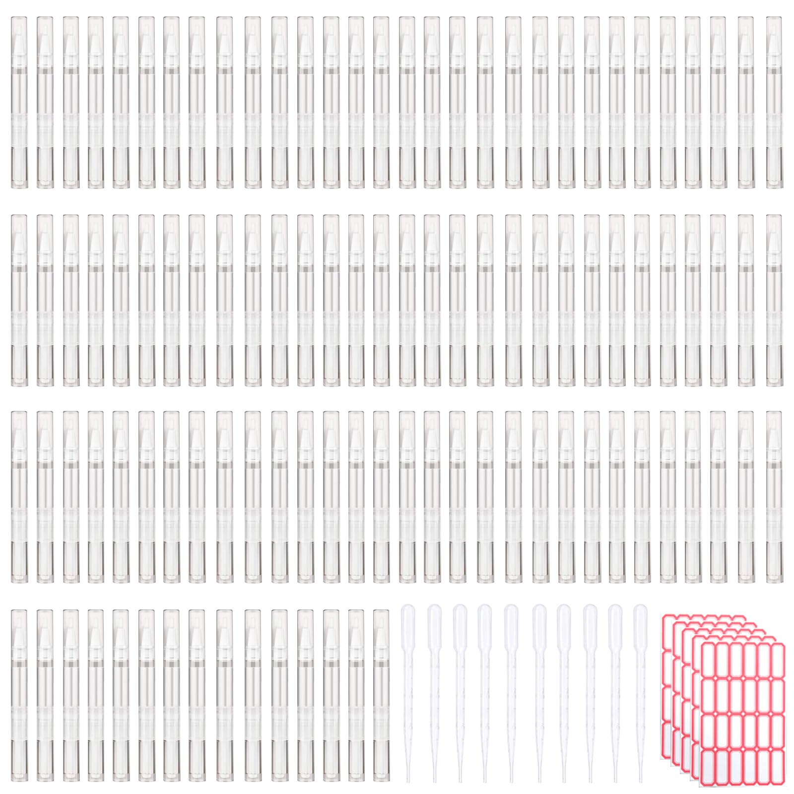 Olutacot 110pcs empty cuticle oil pens package for DIY nail care.