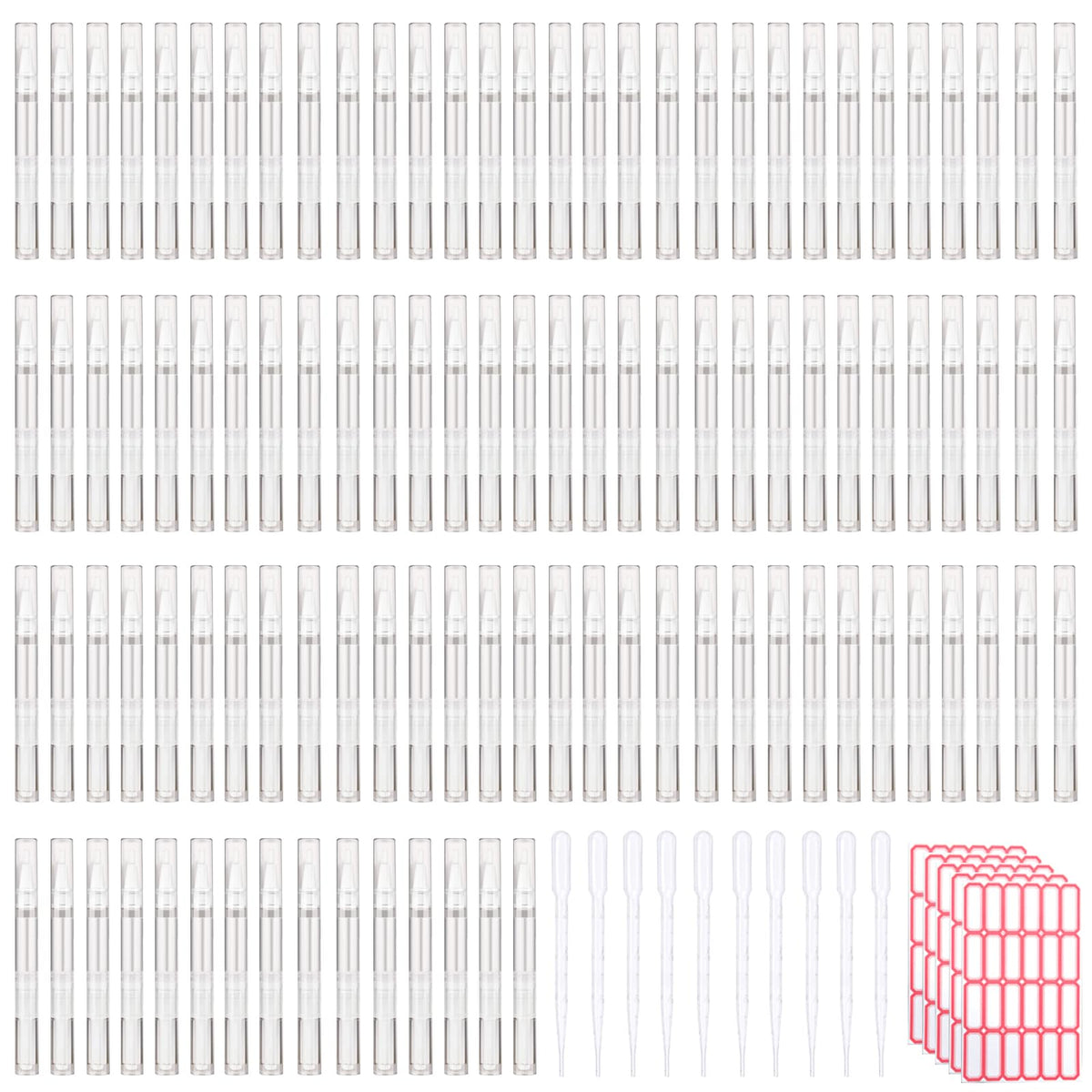 Olutacot 110pcs empty cuticle oil pens package for DIY nail care.