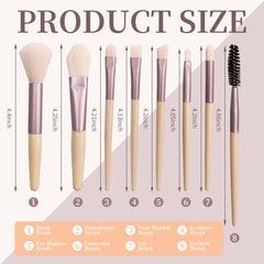Olutacot 16-set travel brushes compact kit for versatile use at home or travel.