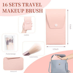 Olutacot nylon bristle brushes with soft texture for daily makeup routines.