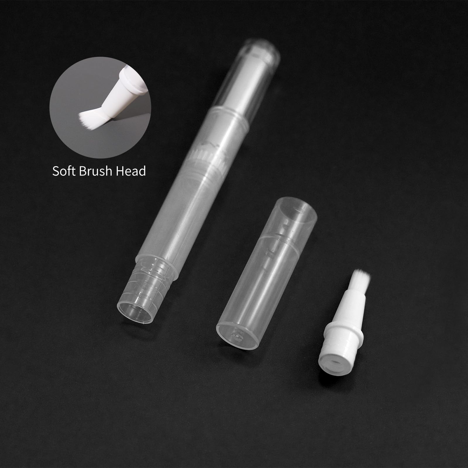 Olutacot transparent pen body highlights clear fill level for precise dosing.