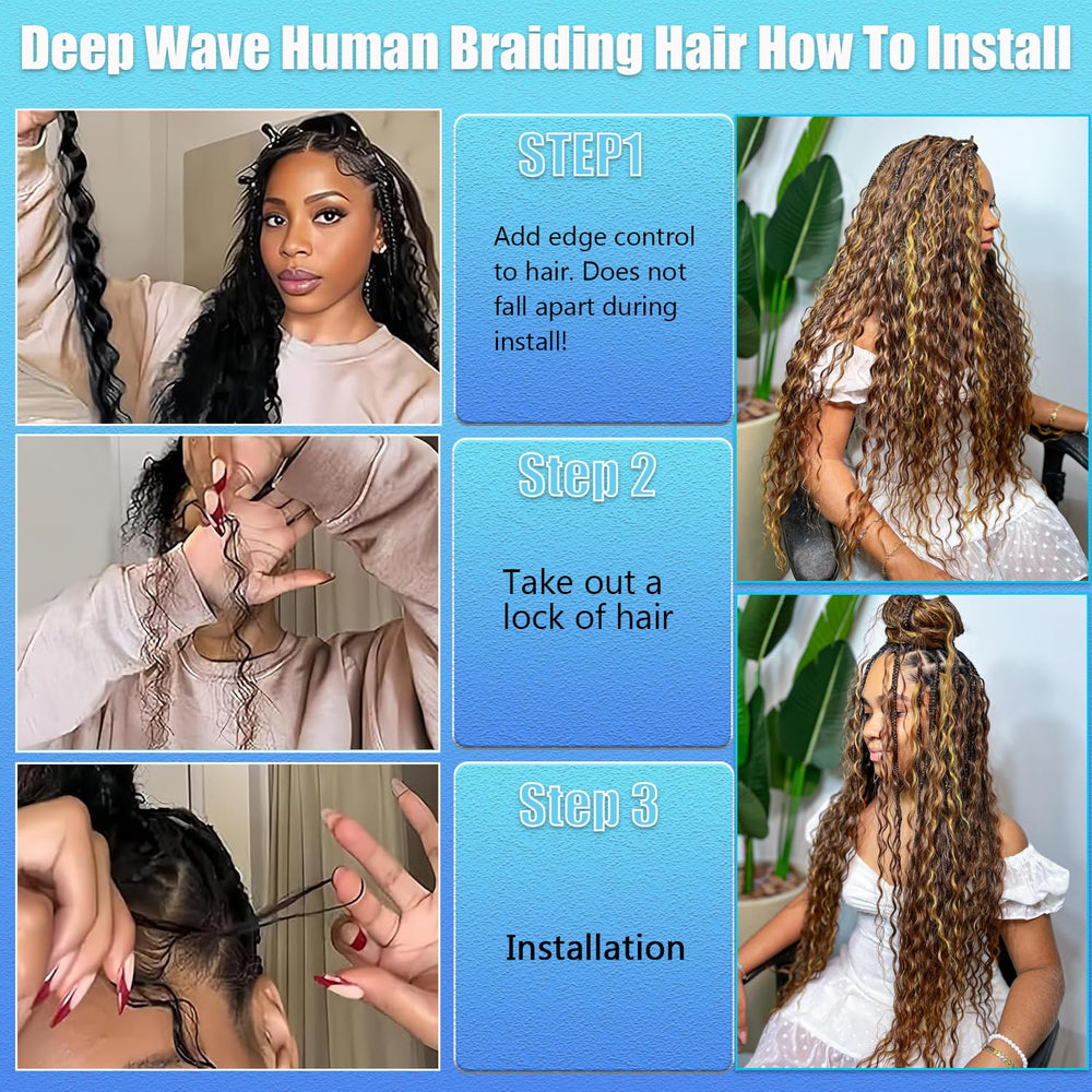Ombrmal DIY boho braids styling ideas for festivals and casual days.