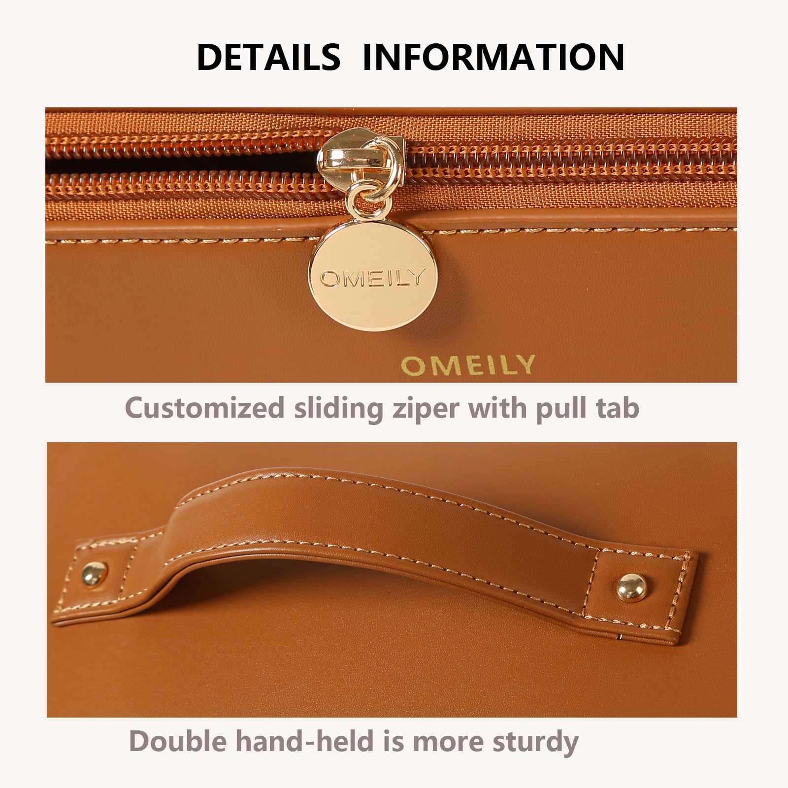 Omeily gift-ready travel bag offers stylish practicality for beauty lovers.