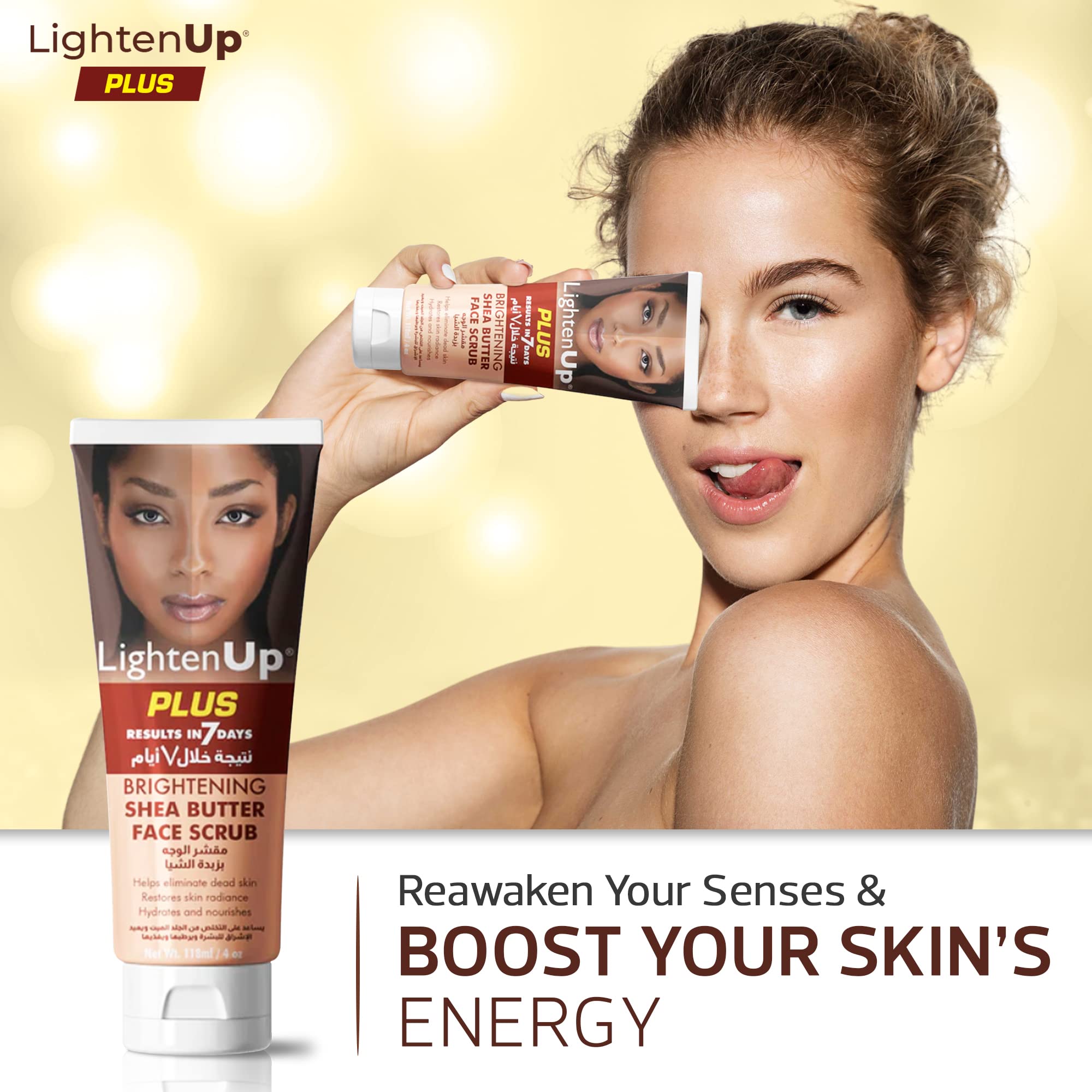 OMIC Lighten-Up Brightening Face Wash foaming lather in action