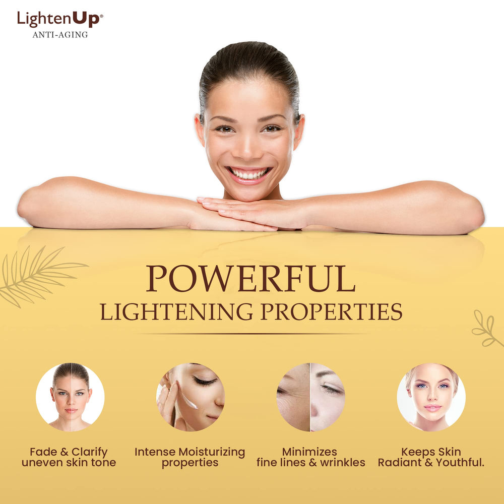 OMIC Lighten-Up cream aids even skin tone and subtle glow.