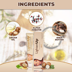 OMIC Lighten-Up gel texture closeup shows lightweight daily-use formula.