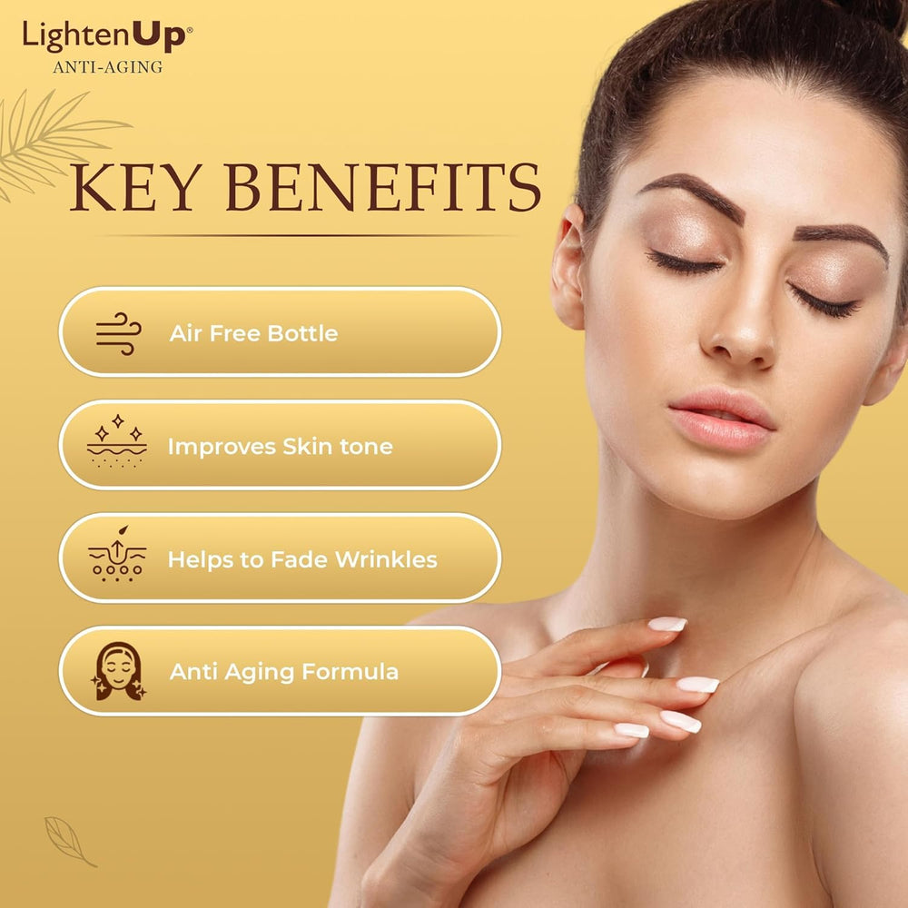 OMIC Lighten-Up lotion-night-routine showing ideal bedtime use