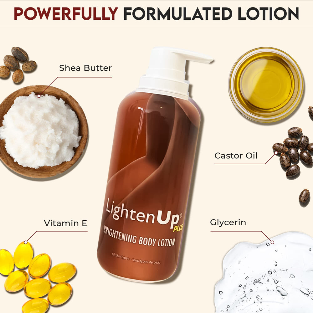 OMIC Lighten-Up lotion vitamin-e antioxidant supports skin vitality.