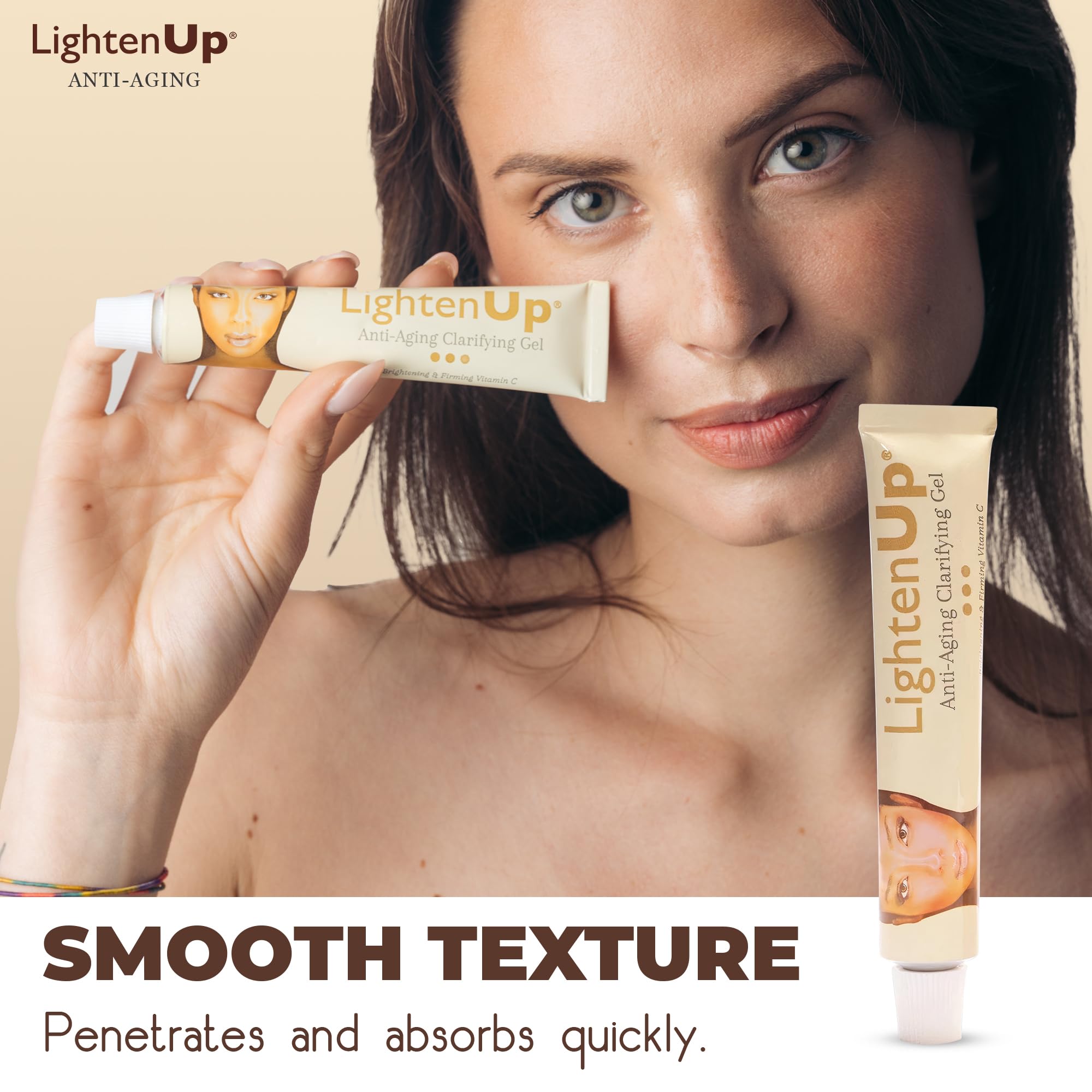 OMIC Lighten-Up tamarind extract highlights gentle clarifying action.