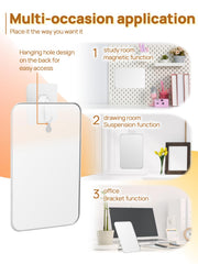 OMIRO makeup mirror magnetic-points-accessory-ready supports customizable vanity with add-ons.