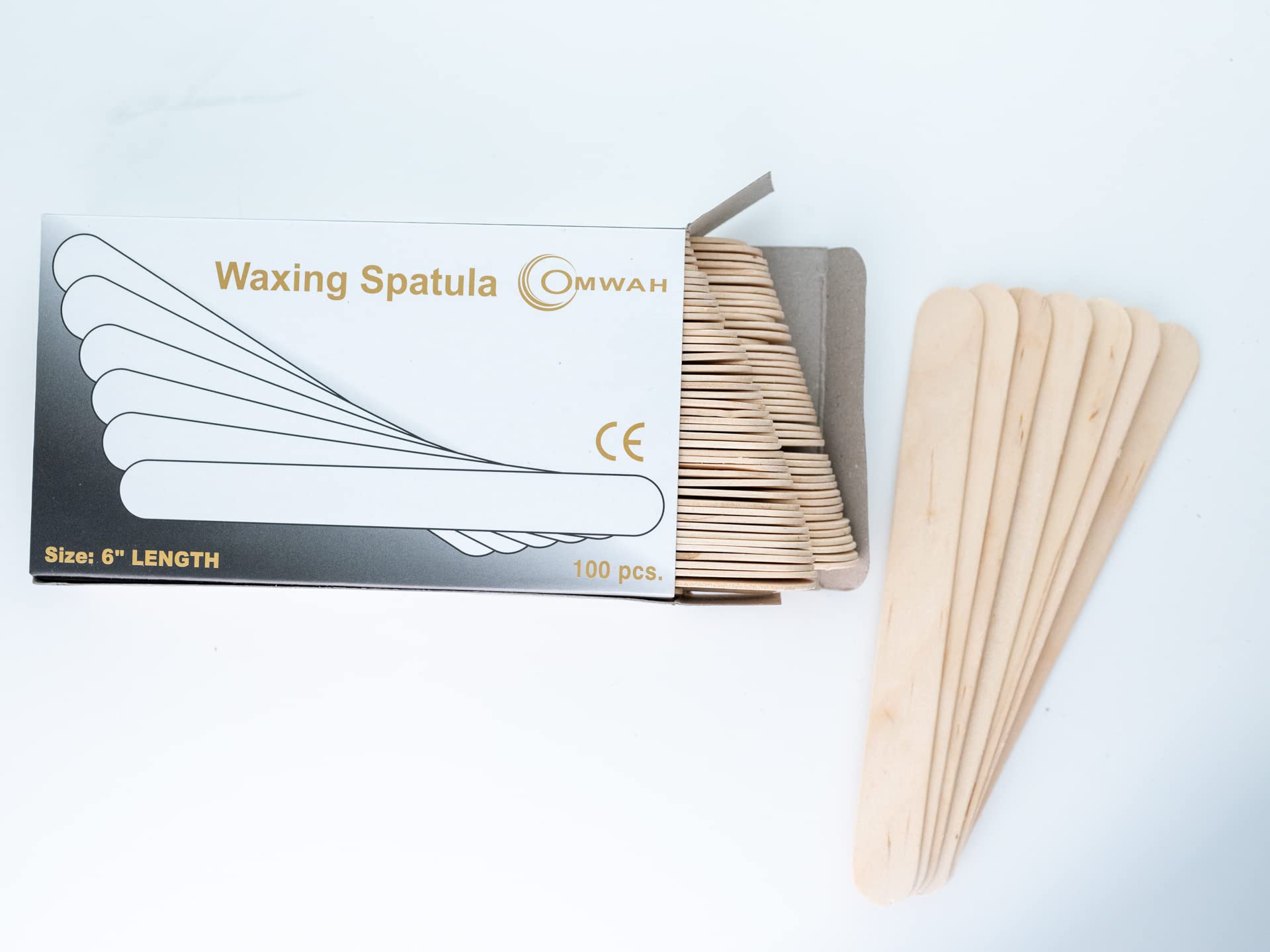 OMWAH multipurpose spatula for crafts and mixing—strong wood for longevity