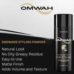 OMWAH Snowade before-after volume shot emphasizes lift and definition.