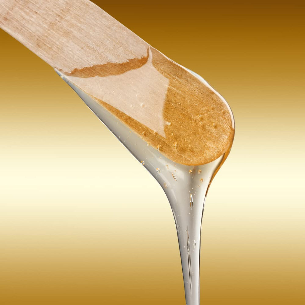 OMWAH wooden wax spatula applicator—smooth surface for precise eyebrow wax application