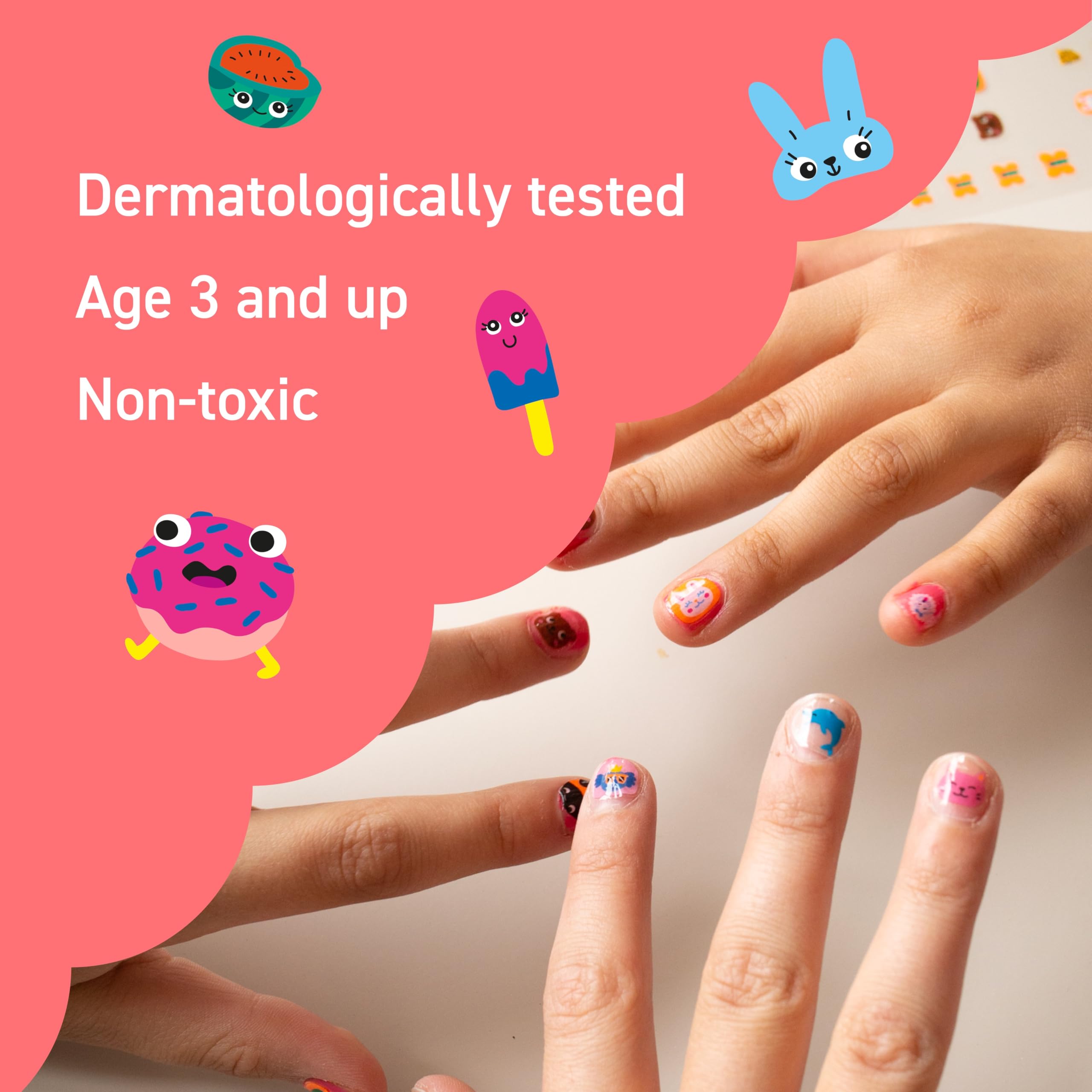 Omy Kawaii stickers are non-toxic and kid-safe for ages 3 and up.