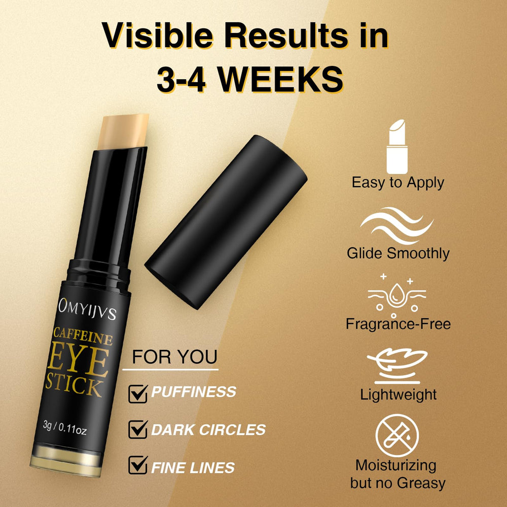 OMYIJVS Caffeine Eye Stick texture appears smooth and non-sticky