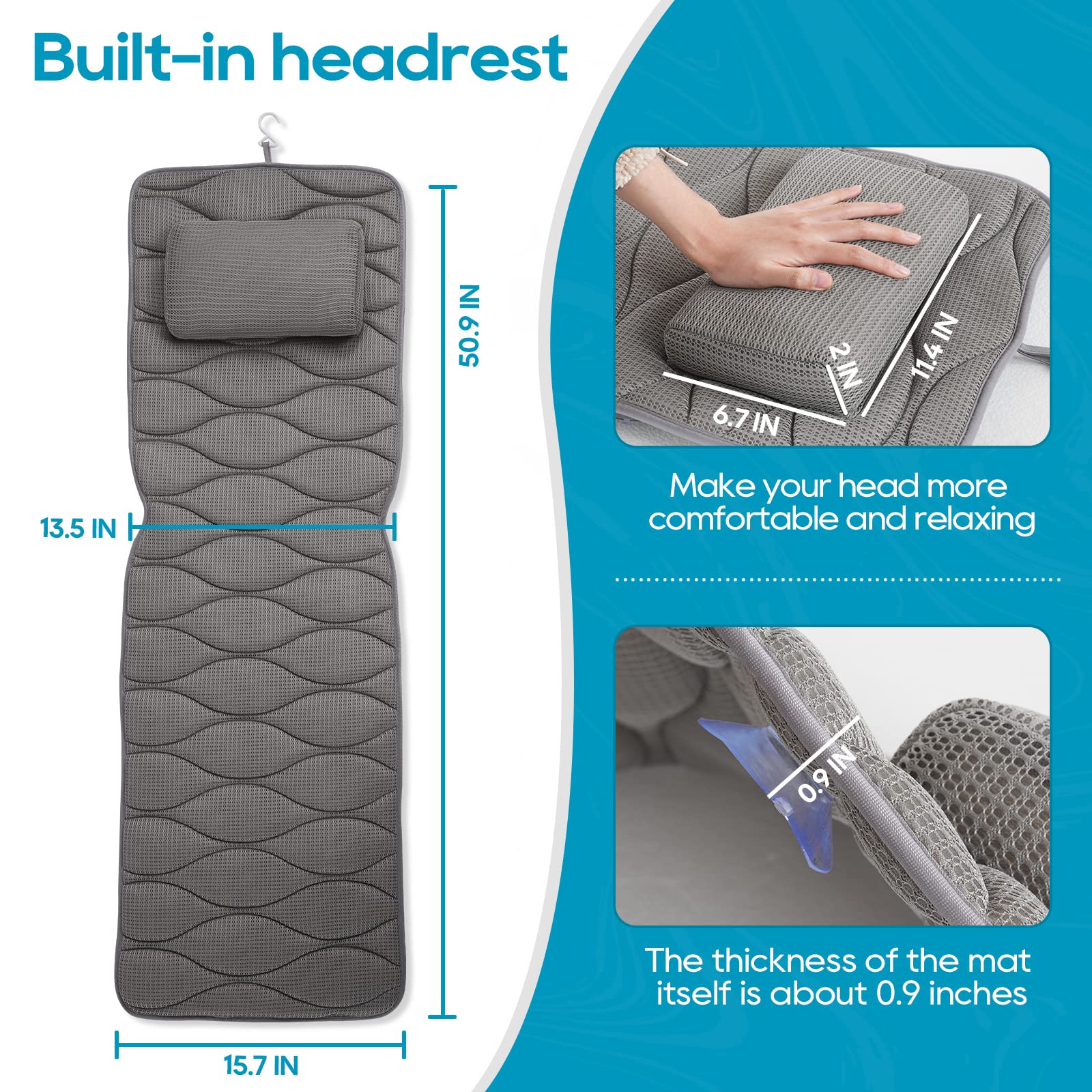 OMYSTYLE built-in hanging hook for quick drying and storage