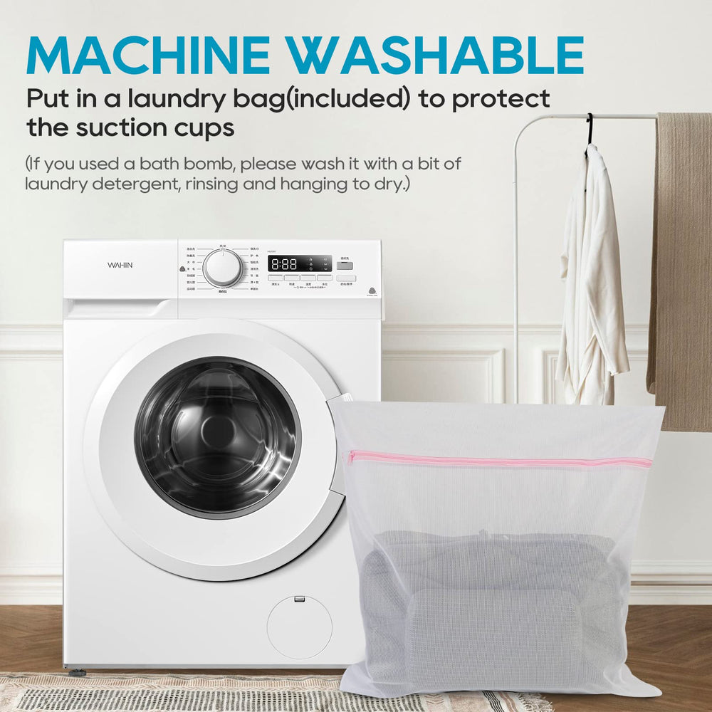 OMYSTYLE mesh washing bag included protects suction cups during wash