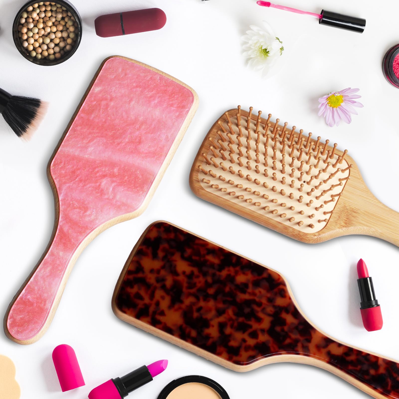 Omzjsvyq scalp massage rounded bristles promote a soothing scalp routine.
