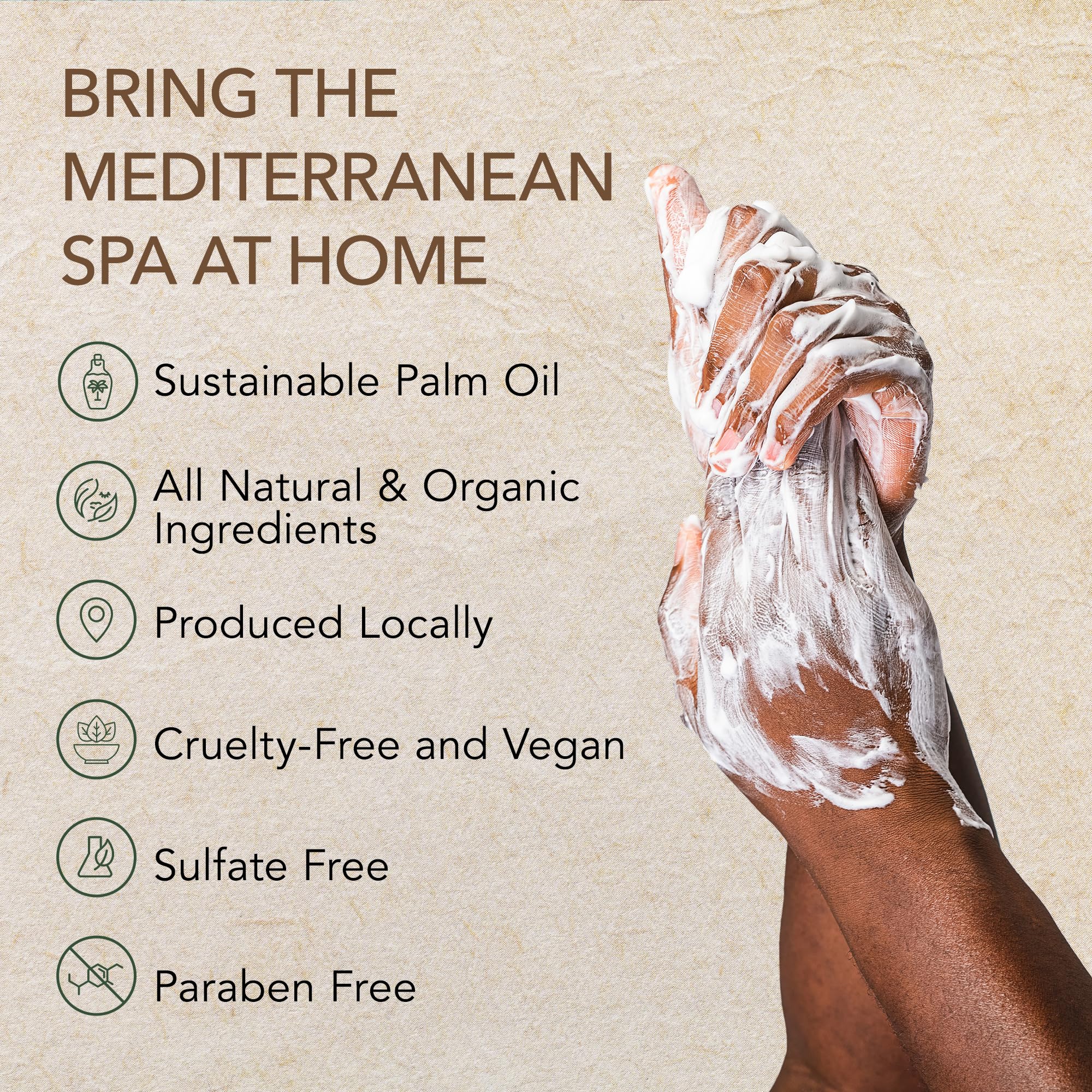 O NATURALS Dead Sea Mud soap cleansing bar with mineral mud for soothing routine.