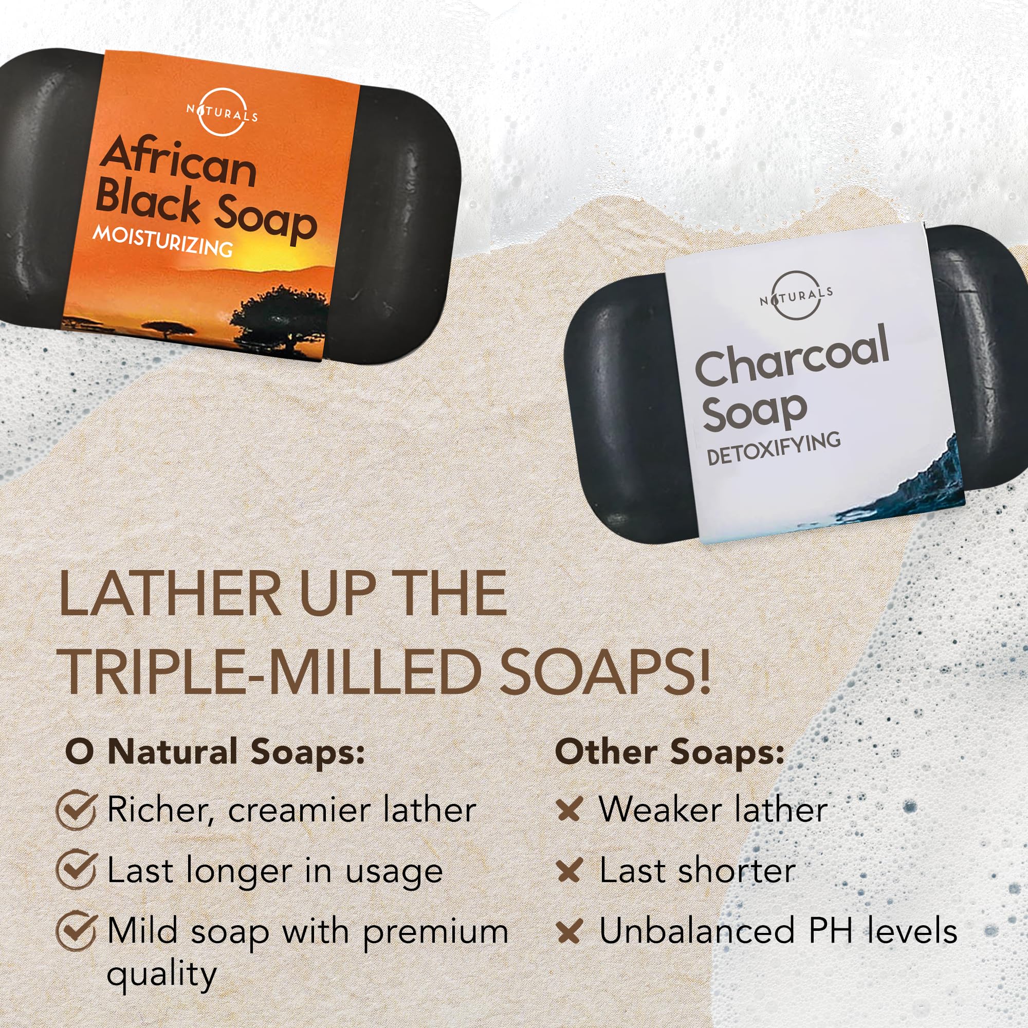 O NATURALS French-milled gift set offers a luxurious at-home spa experience.