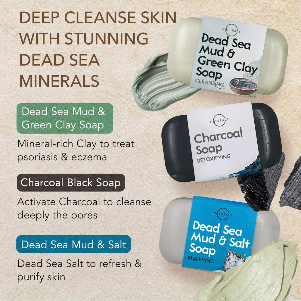 O NATURALS tea tree soap bar showing rejuvenating cleansing and refreshing skin feel.