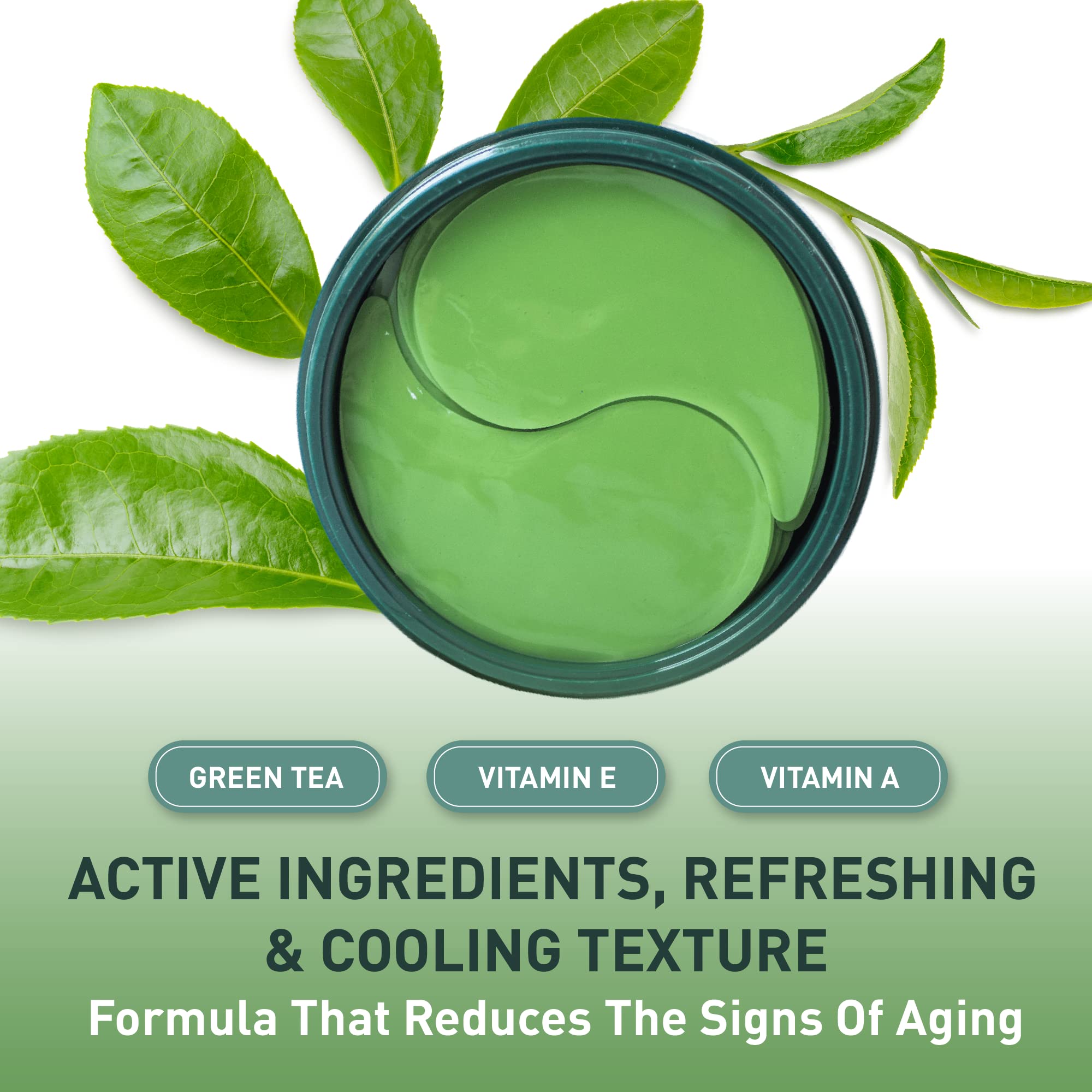 Once Upon A Tea green tea matcha eye mask cooling texture provides refreshing hydration