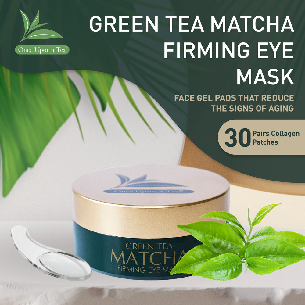 Once Upon A Tea eye mask infused with vitamin A, vitamin E, and collagen for elasticity