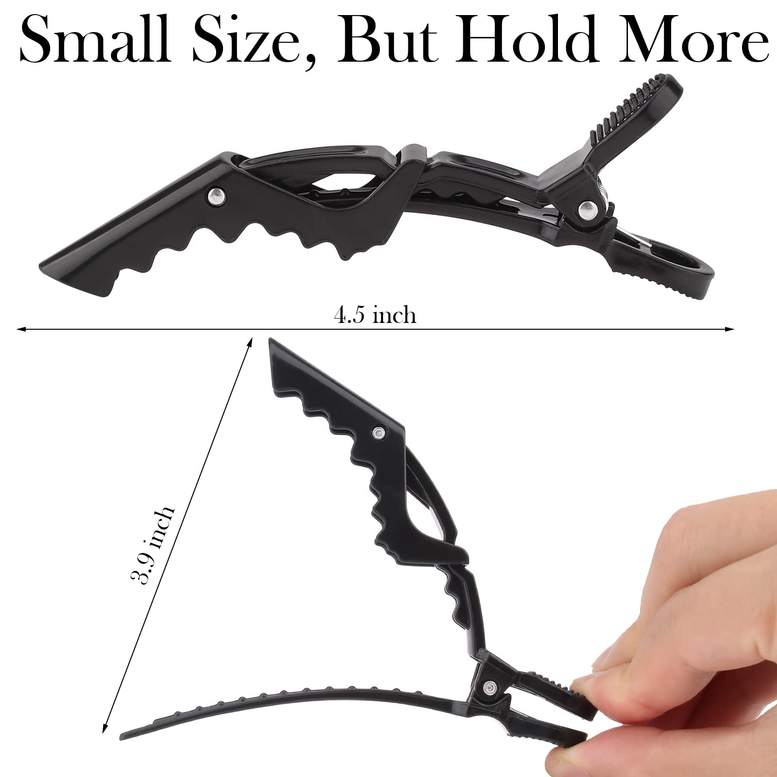 Ondder alligator salon pro hair clip secures large sections during styling
