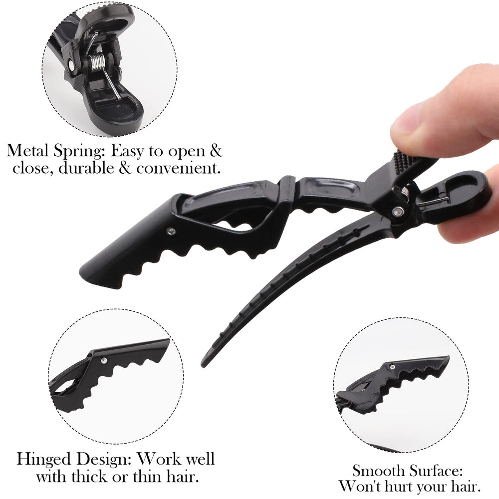 Ondder hair clip with teeth for sturdy hold and precise parting