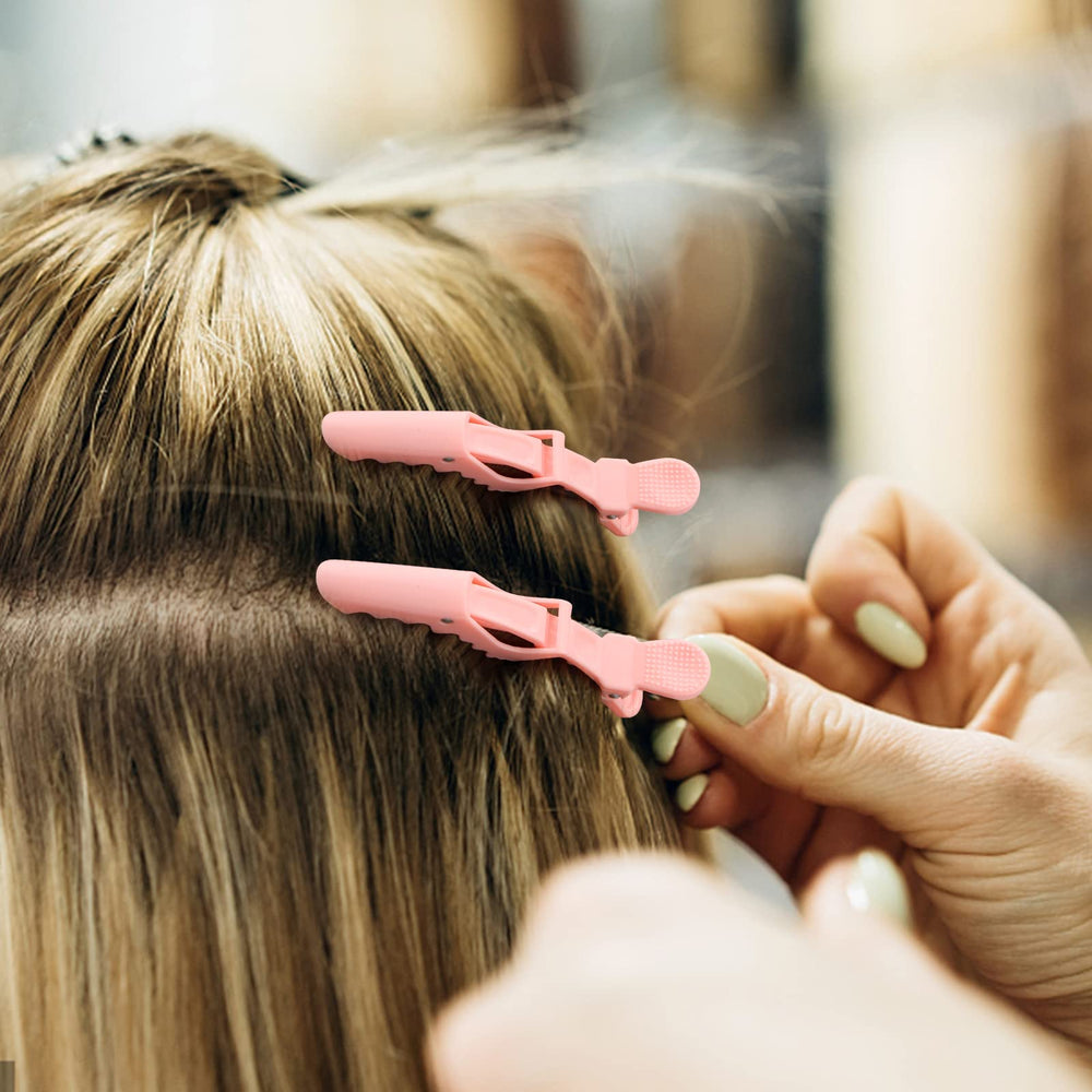 Ondder pink hair clip multipurpose use from blow-drying to makeup prep.