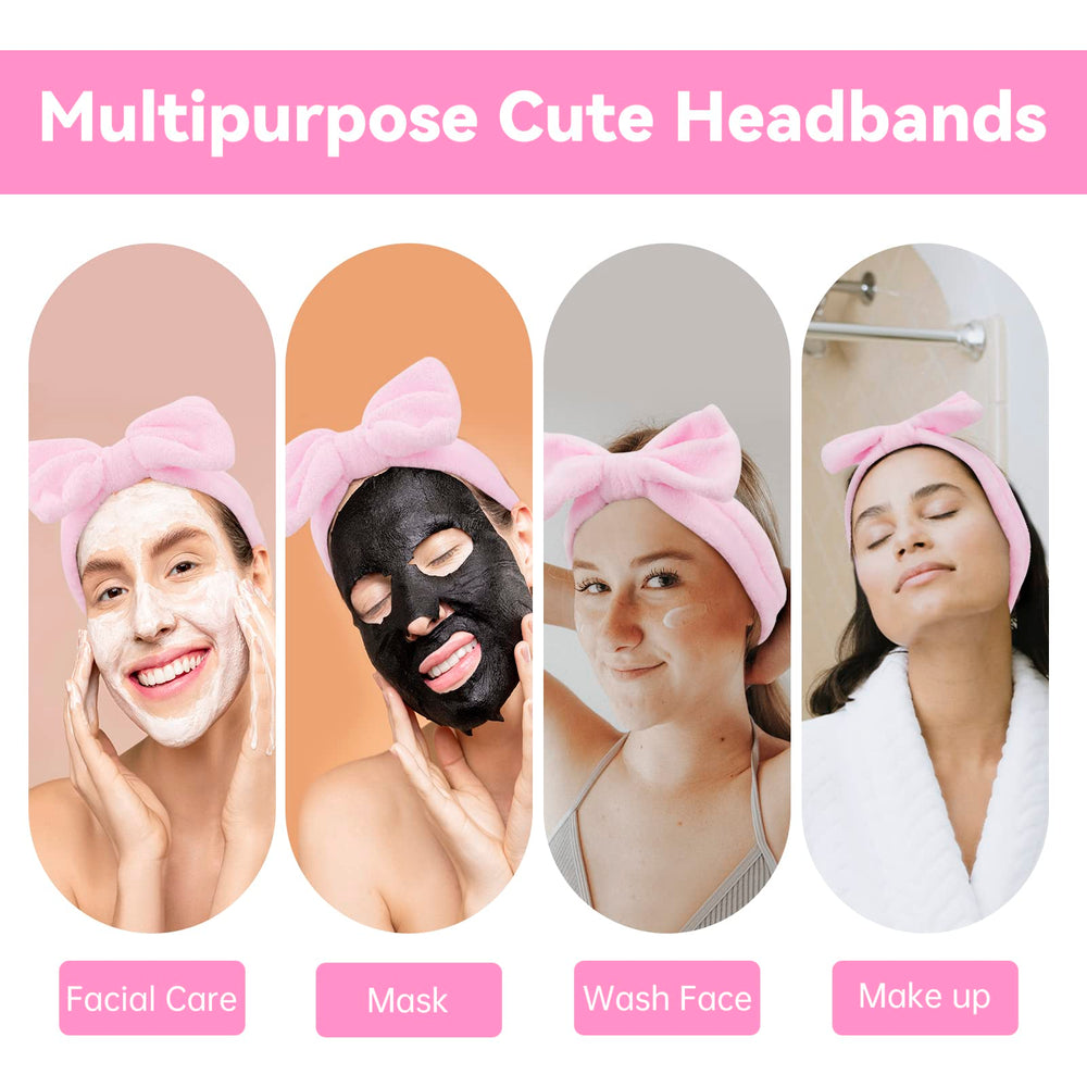 Ondder spa headband supports facial wash and mask application.