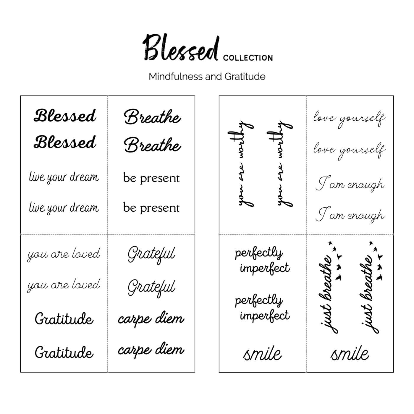 One Grace Blessed long-lasting waterproof tattoos stay sharp during activities