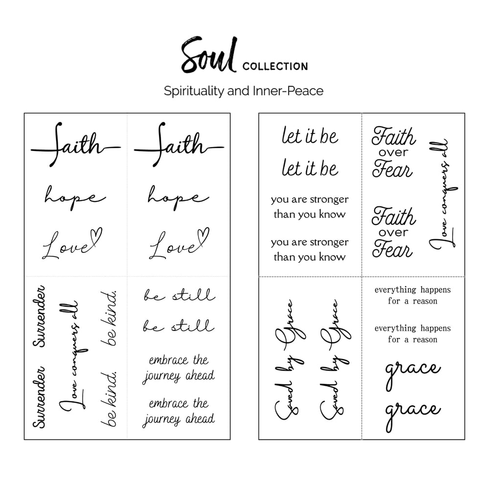 One Grace Soul Collection long-lasting waterproof tattoo lasts days with proper care