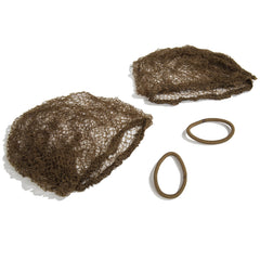 One Knot Hairnet worn under a riding helmet for comfortable, knot-free ride.