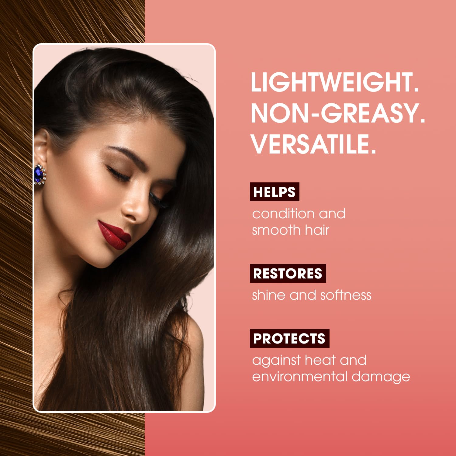 One 'N Only argan oil damp hair use boosts moisture from lengths to ends.