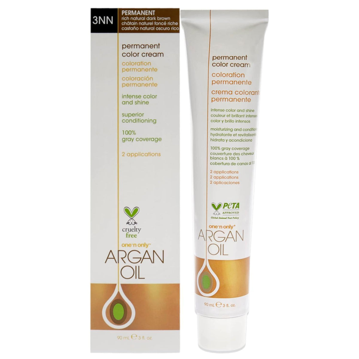 One N' Only Argan Oil Permanent Color packaging shows premium formula for lasting color.