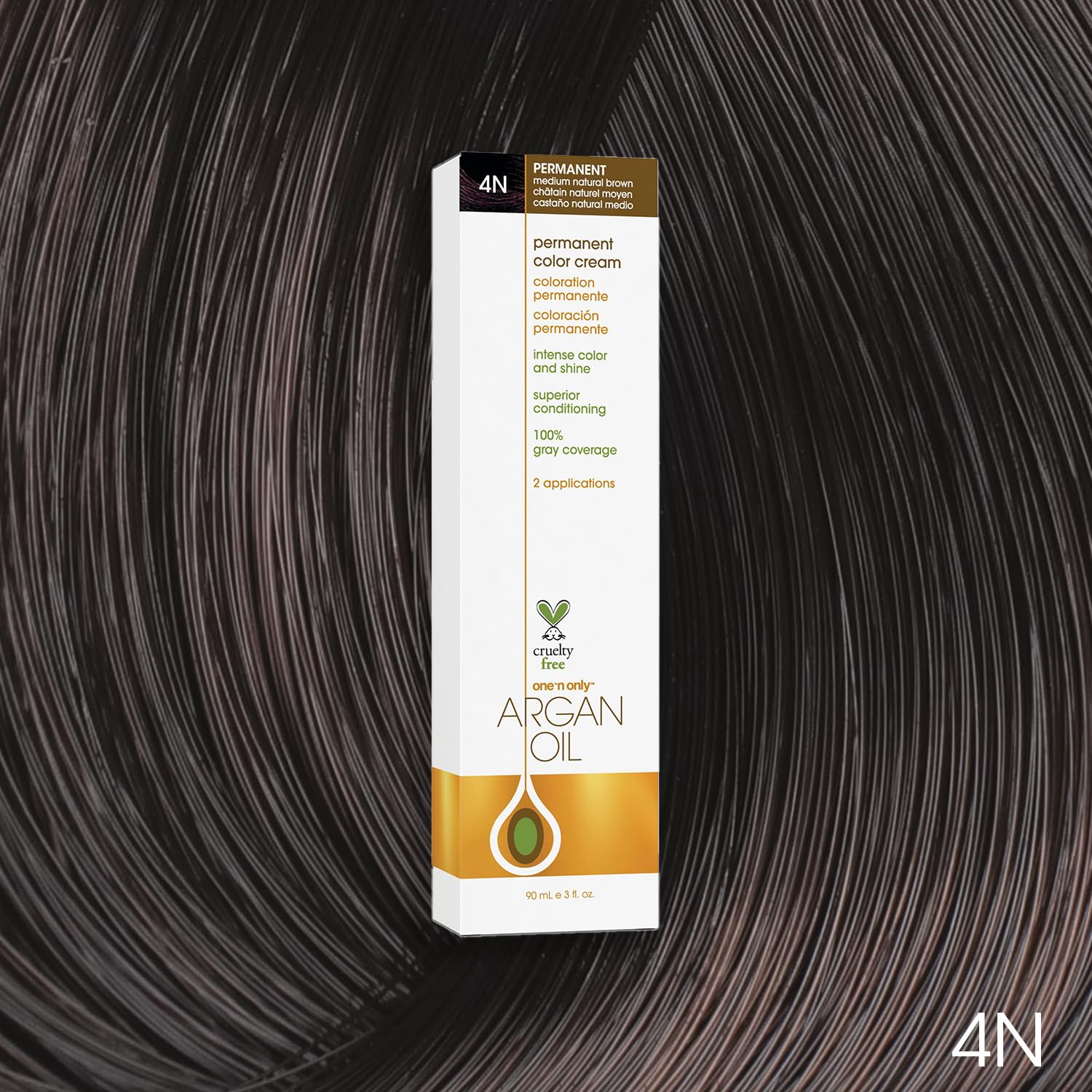 One N' Only permanent color application steps showing easy mix ratio.