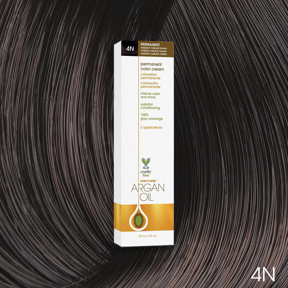 One N' Only permanent color application steps showing easy mix ratio.