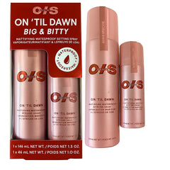 One Size On ’Til Dawn Big & Bitty full-size spray for long wear and transfer resistance.