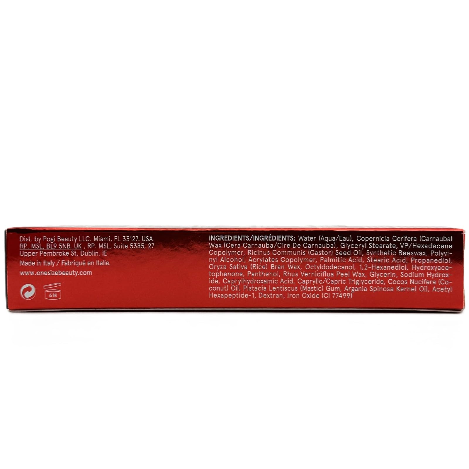 ONE/SIZE Fantasize packaging close-up on sleek tube.