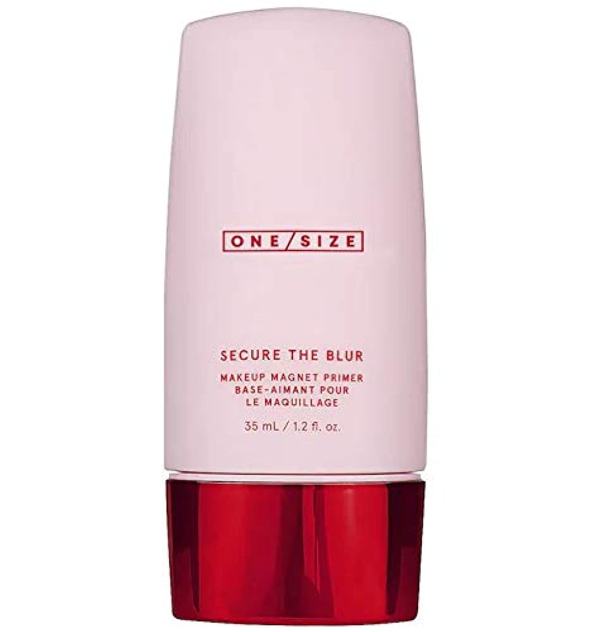 One Size Secure The Blur primer texture close-up with pore-minimizing finish.
