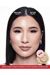 One Size Ultimate Blurring Setting Powder dispenser shot highlights 24-hour shine control