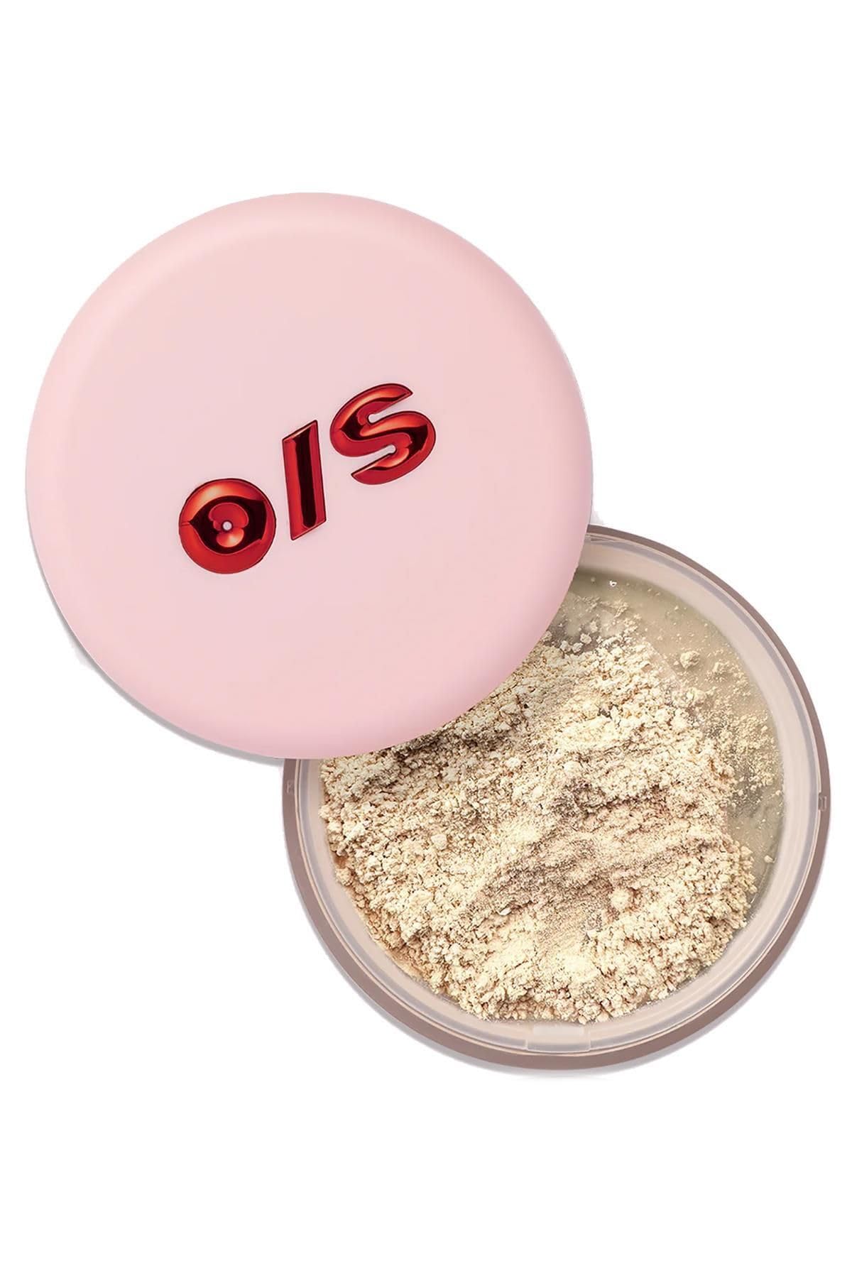 One Size Ultimate Blurring Setting Powder jar closeup showcasing silky texture and soft blur
